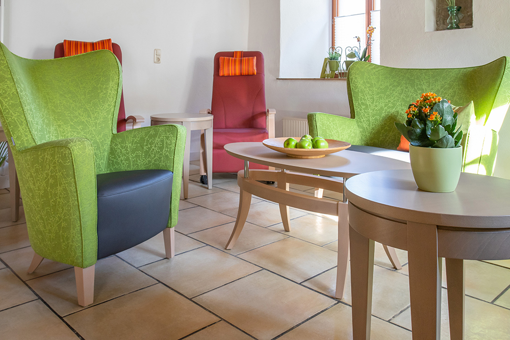 Sitzgruppe im Aufenthaltsraum